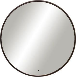 Зеркало с подсветкой ArtMax Asti AM-Ast-800-DS-FNC-Nero 80 см чёрный